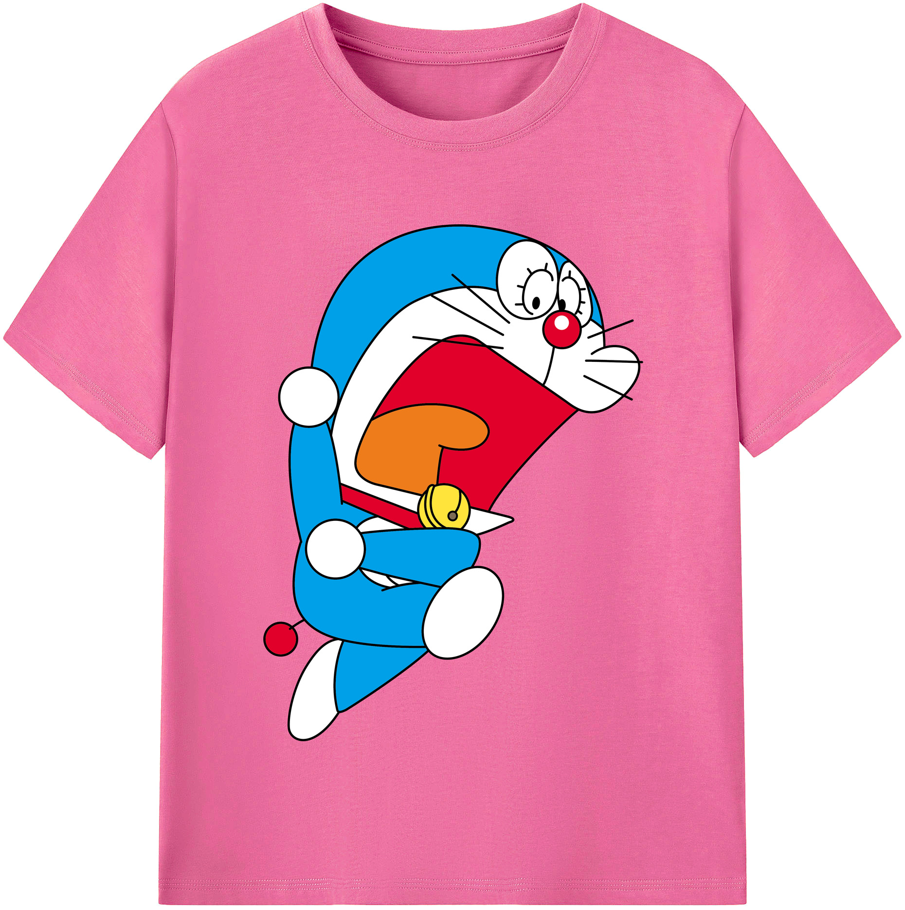 （画像用） ドラえもん Doraemon レディースカジュアルプリントTシャツ（綿100％）